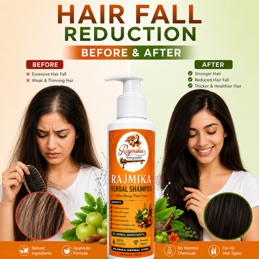 RAJMIKA Herbal Shampoo | Ayurvedic Hair Care for Strong & Healthy Hair